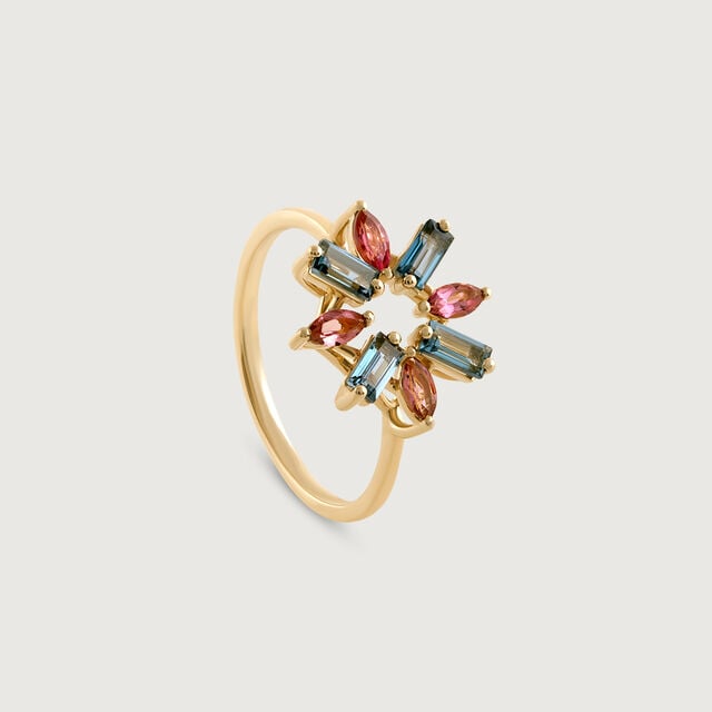 Blush Glow Tourmaline & Gold Ring,,hi-res image number null