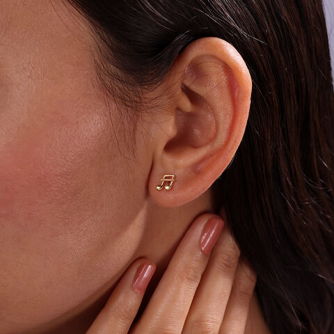 Sonata Sparkle 14KT Gold Stud Earrings