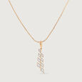 Electric Sequin Gold & Diamond Pendant,,hi-res view 3