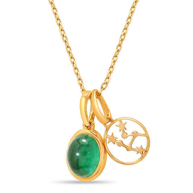 14kt Gold Taurus Birthstone Pendant,,hi-res image number null