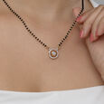 Aurora Glow Gold and Diamond Mangalsutra,,hi-res view 2