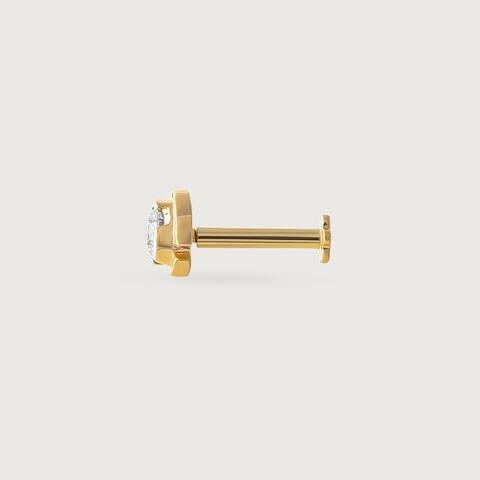 Orbit Spark Gold and Diamond Nose Pin