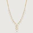Cosmic Glam 14 Kt Gold and Diamond Necklace,,hi-res view 3