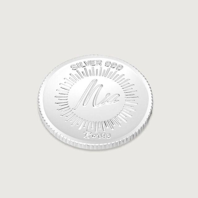 10 GM 999 Lotus Silver Coin,,hi-res image number null