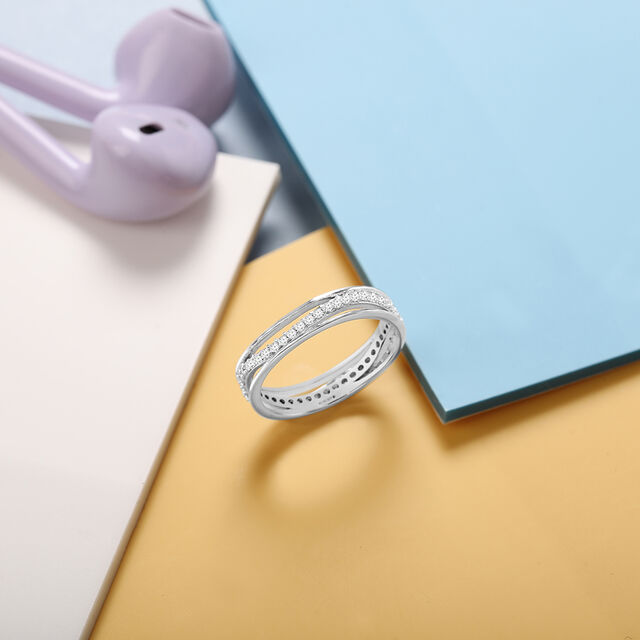 Harmonic Flow Silver Ring,,hi-res image number null