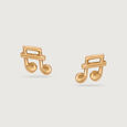Sonata Sparkle 14KT Gold Stud Earrings,,hi-res view 3