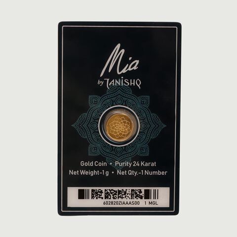 1 Gm 24 Karat Lotus Gold Coin