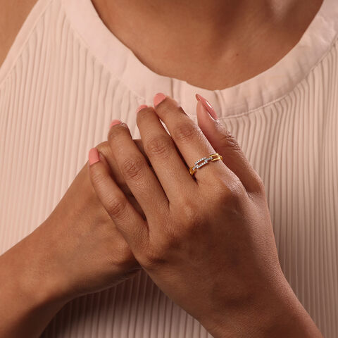 Stellar Link 18KT Gold & Diamond Ring