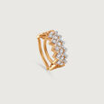 Radiant Chevron Gold & Diamond Finger Ring,,hi-res view 3