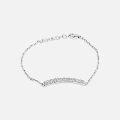 Shimmering Bar Silver Bracelet