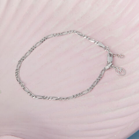 Classic Figaro Silver Bracelet