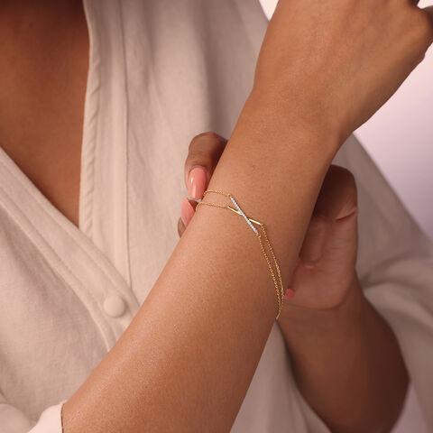 Radiant Fusion 14KT Gold & Diamond Bracelet