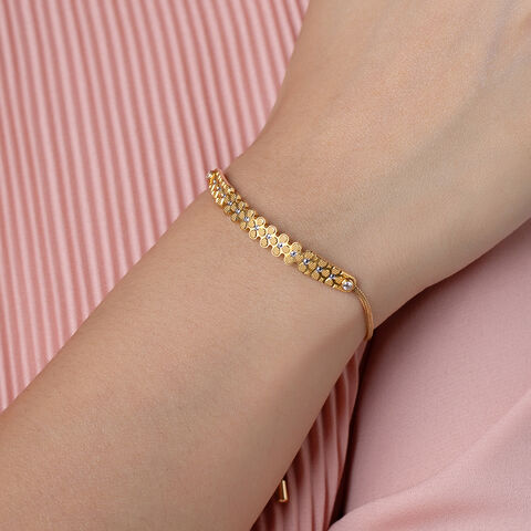 Charming Floral Gold Bracelet