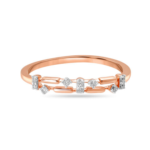 14KT Rose Gold Timeless Minimalism Diamond Ring