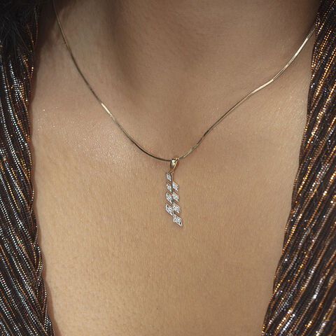 Electric Sequin Gold & Diamond Pendant