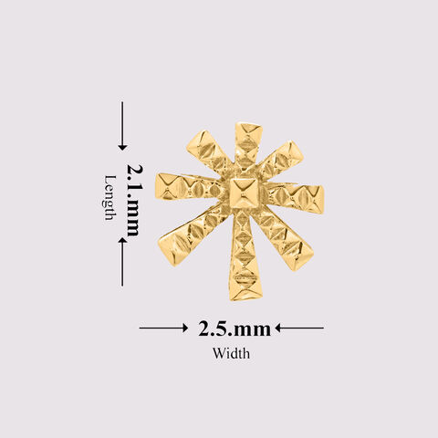 Cosmic  Charm  14KT Stud Earrings