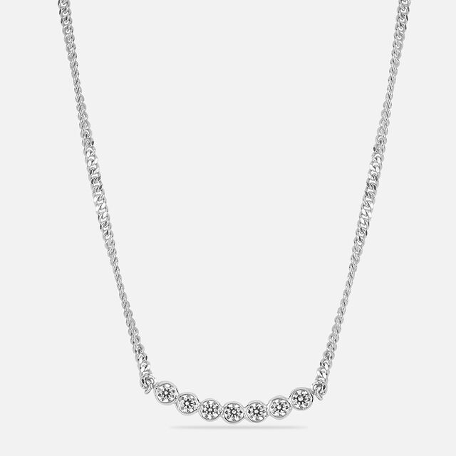 Starlit Grace Silver Necklace,,hi-res image number null