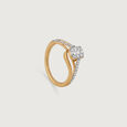 Sparkling Love Gold & Diamond Finger Ring,,hi-res view 3