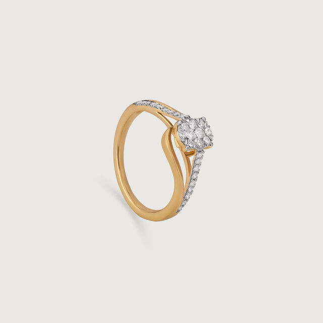 Sparkling Love Gold & Diamond Finger Ring,,hi-res image number null