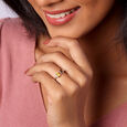 Smokey Elegance & Citrine Spark Silver Finger Ring,,hi-res view 1