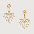 Lippan Artistry Gold & Diamond Drop Earrings,,hi-res view 3