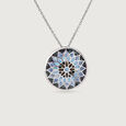 Mosaic Shine Silver Pendant,,hi-res view 2