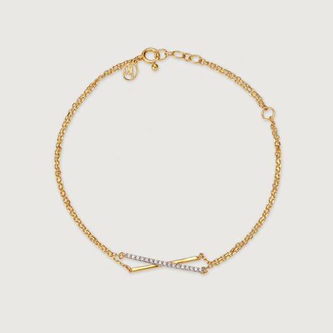 Radiant Fusion 14KT Gold & Diamond Bracelet