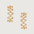 Elegant Cascade Gold Drop Earrings,,hi-res view 3