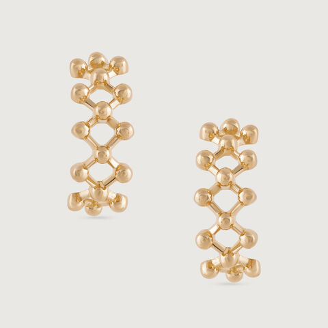 Elegant Cascade Gold Drop Earrings