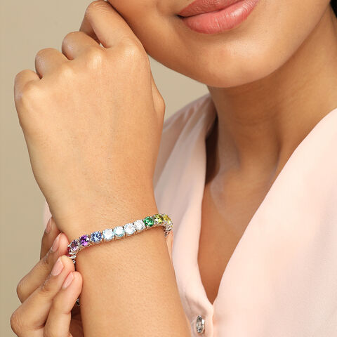 Dazzling Prism Silver Bracelet