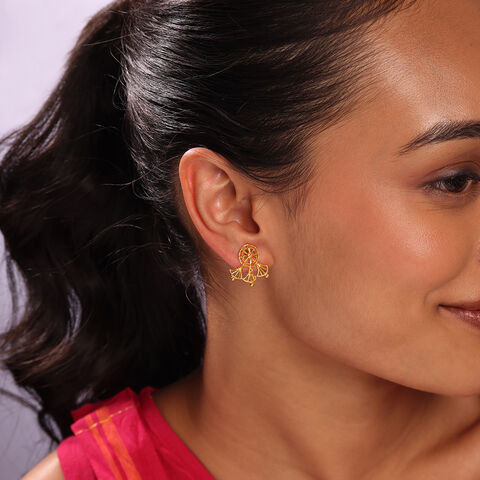 Tarpa Legacy 22KT Gold Stud Earrings