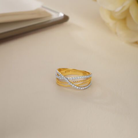 Infinite Shimmer 14KT Gold & Diamond Ring