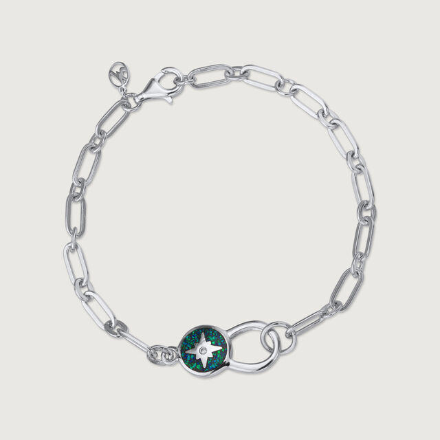 Starry Ocean Silver Bracelet,,hi-res image number null