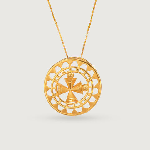 Saura Alchemy 22KT Gold Pendant