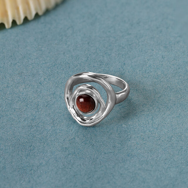 Earthy Waves Silver Ring,,hi-res image number null