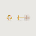 Dazzling Daisy 14 Kt Gold and Diamond Stud Earrings,,hi-res view 4