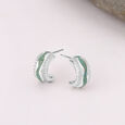 Sway Stunner Silver Hoop Earrings,,hi-res view 1