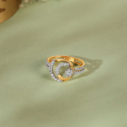 Cosmic Embrace Gold & Diamond Finger Ring