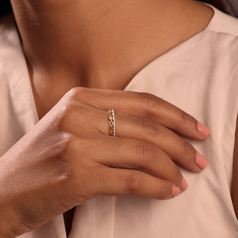 Crown Jewel 14KT Gold & Diamond Ring