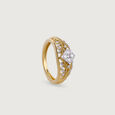 Bling Romance Gold & Diamond Finger Ring,,hi-res view 4
