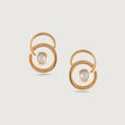 Timeless Glow Gold & Pearl Stud Earrings,,hi-res view 3