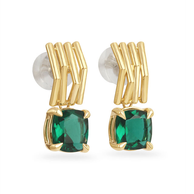 14KT Yellow Gold Mint Julep Drop Earrings,,hi-res image number null