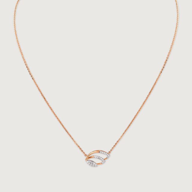 Dazzling Wave Gold & Diamond Necklace,,hi-res image number null