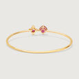 Crimson Clinks  14KT Ruby Bangle,,hi-res view 4