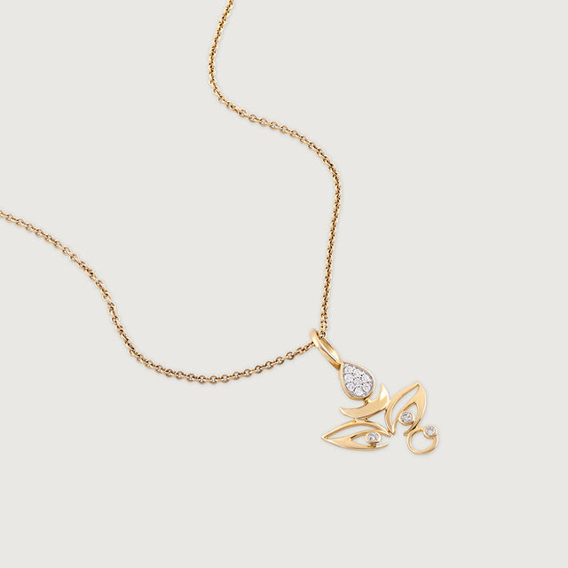 Adi Shakti Gold and Diamond Pendant,,hi-res image number null