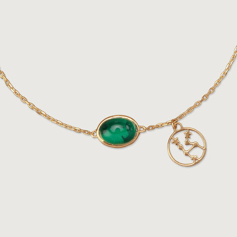 14KT Taurus Birthstone Yellow Gold Bracelet