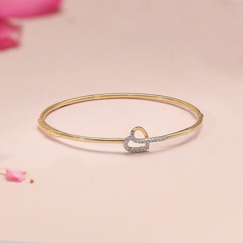 Love Story Diamond & Gold Bangle