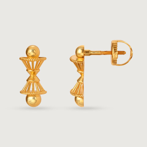 Ancestral Charms 22KT Gold Stud Earrings