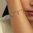 Lucky Charms Silver Bracelet,,hi-res view 2