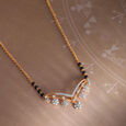 Blossom Beauty 18 Kt Gold and Diamond Mangalsutra,,hi-res view 1